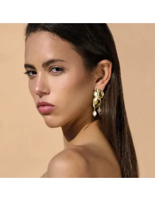 Orecchini Floating Gold Pearl Euphoria Donna Rossoprezioso