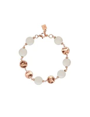 Bracciale Paillettes Cotton White Donna Rossoprezioso