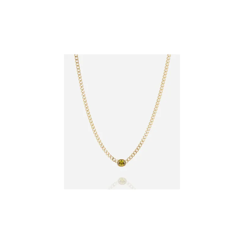 Collana Grazia con zircone verde Donna Zag