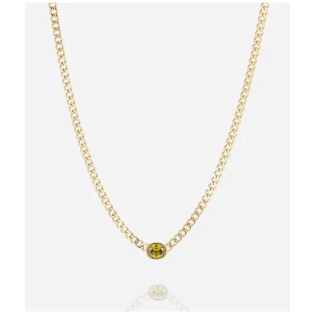 Collana Grazia con zircone verde Donna Zag