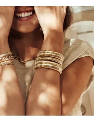 Bracciale rigido dorato Dixie DONNA Zag