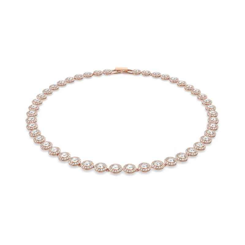 COLLANA TENNIS UNA ANGELIC ROSE DONNA SWAROVSKI 