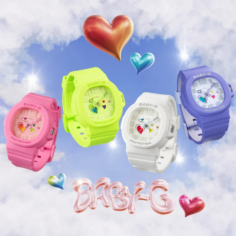 Orologio Rosa Cuori Bambini Casio Baby-G