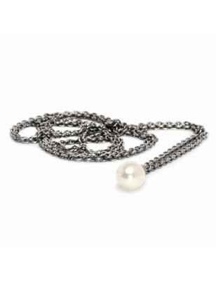 Collana d'Argento con Perla 90cm Donna Trollbeads