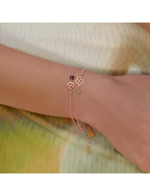 Bracciale Semino d'Amore Giardino peridoto Donna Rossoprezioso