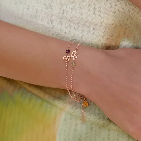Bracciale Semino d'Amore Giardino peridoto Donna Rossoprezioso