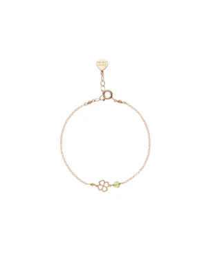 Bracciale Semino d'Amore Giardino peridoto Donna Rossoprezioso