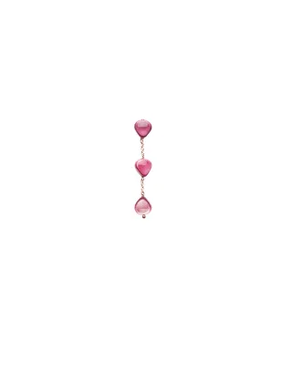 Monorecchino Semino d'Amore long Tourmaline Rossoprezioso