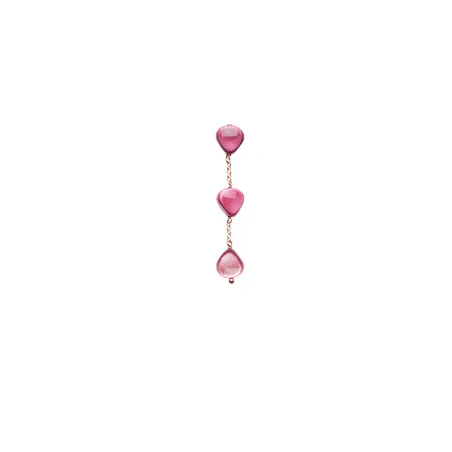 Monorecchino Semino d'Amore long Tourmaline Rossoprezioso