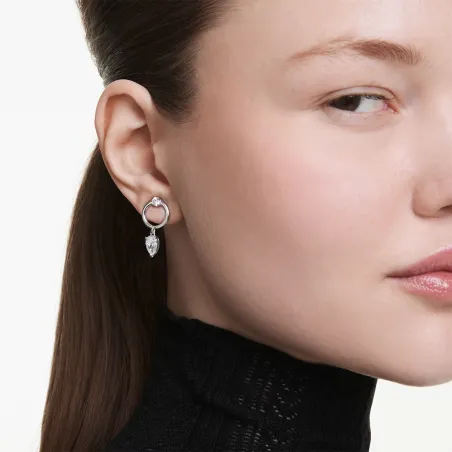 Orecchini pendenti Mesmera Taglio misto Rodio Donna Swarovski