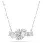 Collana Pendente Matrix Taglio baguette Nodo Rodio Donna Swarovski Collana Pendente Matrix Taglio baguette Nodo Rodio Donna Swarovski