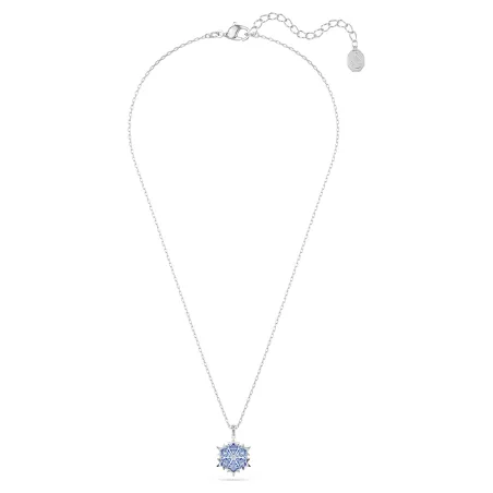 Collana Pendente Magic Fiocco Di Neve Blu Donna Swarovski