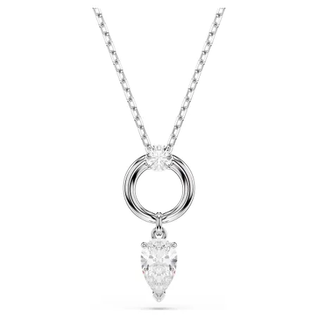 Collana Pendente Mesmera Taglio Pear Rodio Donna Swarovski