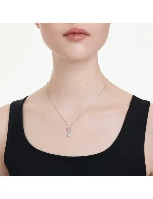 Collana Pendente Mesmera Taglio Pear Rodio Donna Swarovski