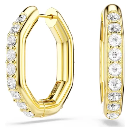 Orecchini a cerchio Dextera Forma ottagonale Dorato Donna Swarovski