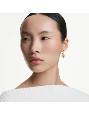 Orecchini pendenti Millenia Taglio squadrato Caramello Donna Swarovski