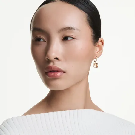 Orecchini pendenti Millenia Taglio squadrato Caramello Donna Swarovski