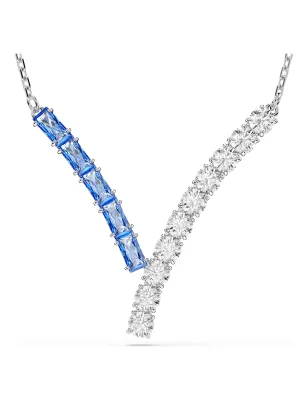 Collana Pendente Matrix Taglio misto Blu Donna Swarovski