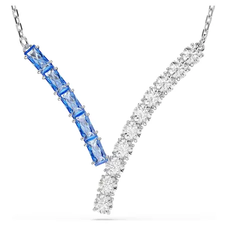 Collana Pendente Matrix Taglio misto Blu Donna Swarovski