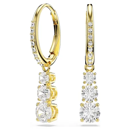 Orecchini a cerchio Stilla Attract Taglio Round Donna Swarovski