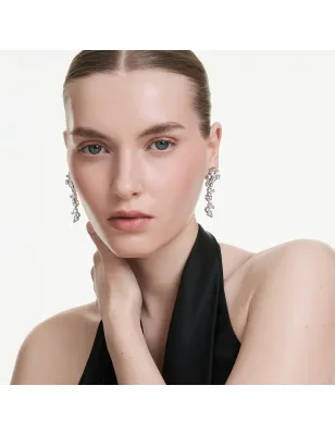 Orecchini pendenti Constella Taglio misto Rodio Donna Swarovski