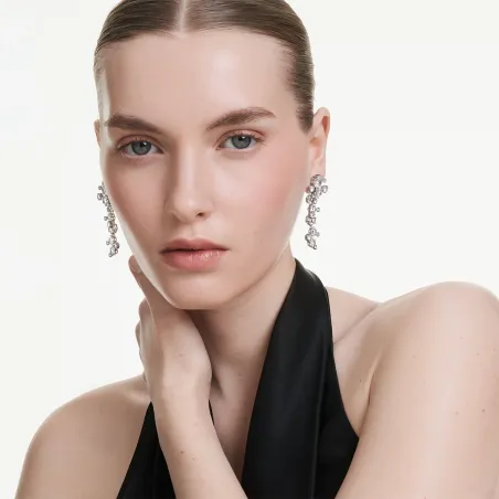 Orecchini pendenti Constella Taglio misto Rodio Donna Swarovski