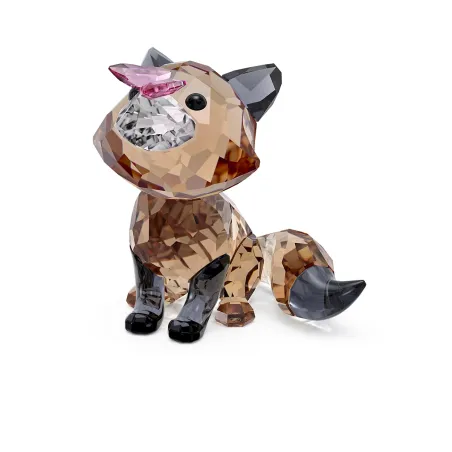 Decorazione Idyllia Volpe e Farfalla Donna Swarovski
