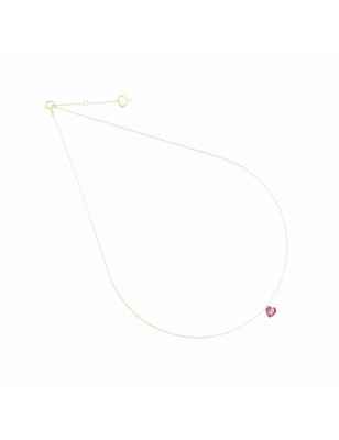 GIROCOLLO ORO 18KT CUORE ROSA MAMAN ET SOPHIE
