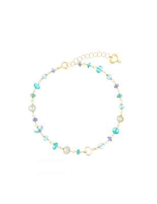BRACCIALE 18KT NUVOLE AZZURRO DONNA MAMAN ET SOPHIE 