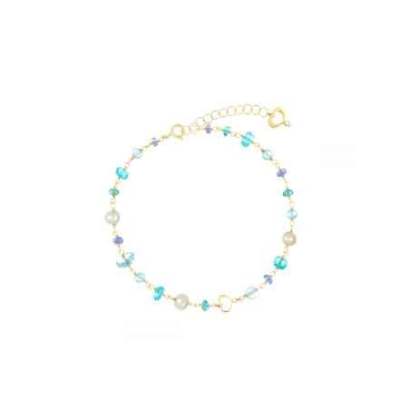 BRACCIALE 18KT NUVOLE AZZURRO DONNA MAMAN ET SOPHIE 