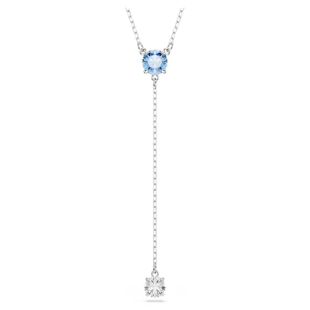 Collana a Y Stilla Attract Taglio Round Blu Donna Swarovski