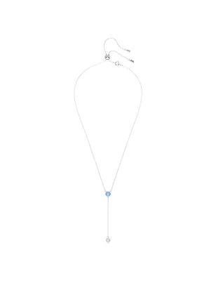 Collana a Y Stilla Attract Taglio Round Blu Donna Swarovski