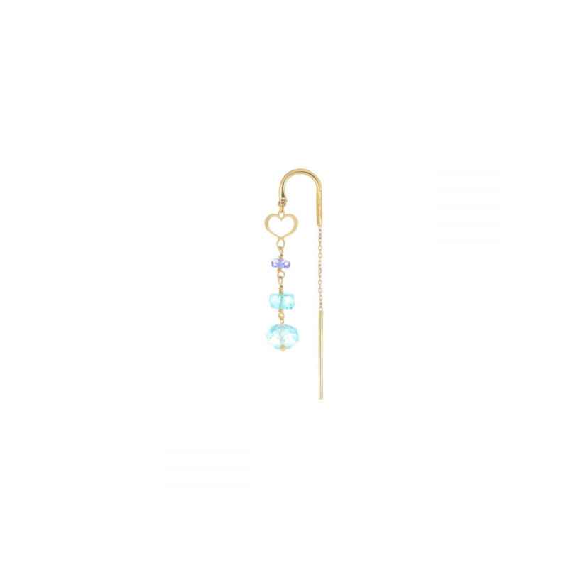 MONORECCHINO AGO 18KT NUVOLE AZZURRO MAMAN ET SOPHIE