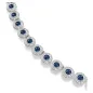 Collana Tennis Una Angelic Taglio Round Blu Donna Swarovski Collana Tennis Una Angelic Taglio Round Blu Donna Swarovski