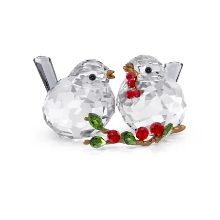 Decorazione Idyllia Coppia di Uccelli e Bacche Donna Swarovski