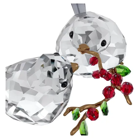 Decorazione Idyllia Coppia di Uccelli e Bacche Donna Swarovski