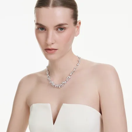 Collana Constella Taglio Round Bianca Donna Swarovski