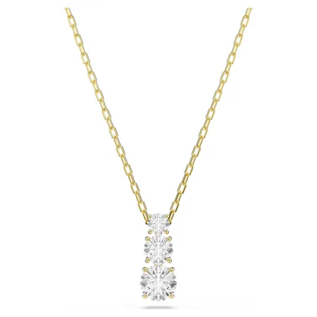 Collana Pendente Stilla Attract Taglio Round Bianco Donna Swarovski