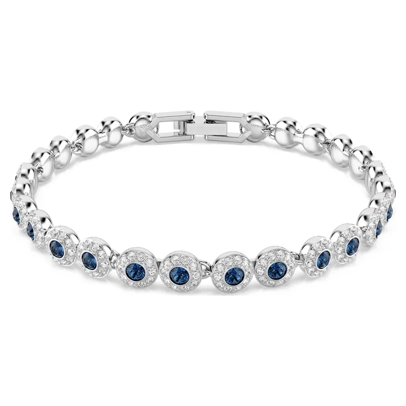 Bracciale Tennis Una Angelic Taglio Round Blu Donna Swarovski Bracciale Tennis Una Angelic Taglio Round Blu Donna Swarovski