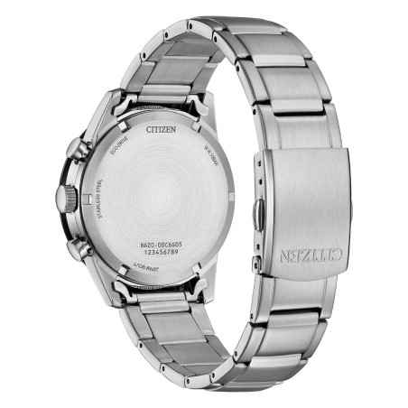 Orologio Cronografo Blu Acciaio Eco Drive T9 Chrono Uomo Citizen