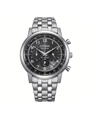 Orologio Nero Acciaio Eco Drive OF Chrono Uomo Citizen