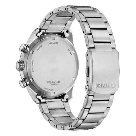 Orologio Cronografo Verde Acciaio Aviator Eco Drive Uomo Citizen