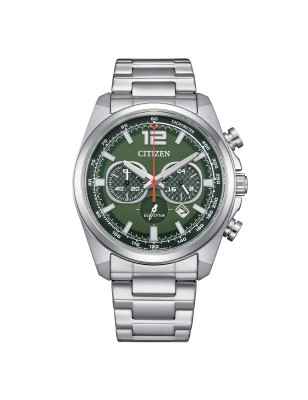 Orologio Verde Acciaio Racing Crono Eco Drive Uomo Citizen