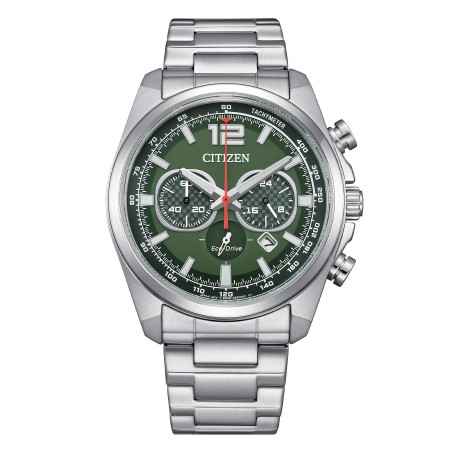 Orologio Verde Acciaio Racing Crono Eco Drive Uomo Citizen