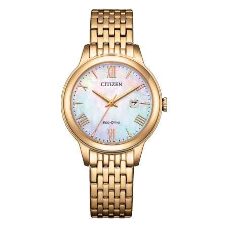 Orologio Oro Rosa Madreperla Lady Dazzling Eco Drive Donna Citizen