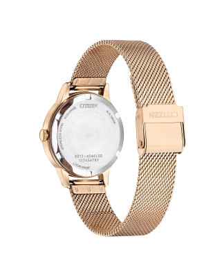 Orologio Placcato Oro Bianco Lady Elegance Eco Driv Donna Citizen