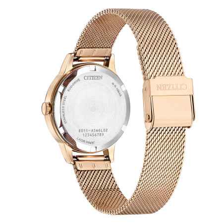 Orologio Placcato Oro Bianco Lady Elegance Eco Driv Donna Citizen