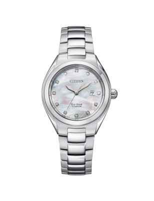 Orologio Super Titanio Madreperla 12 Diamanti Donna Citizen
