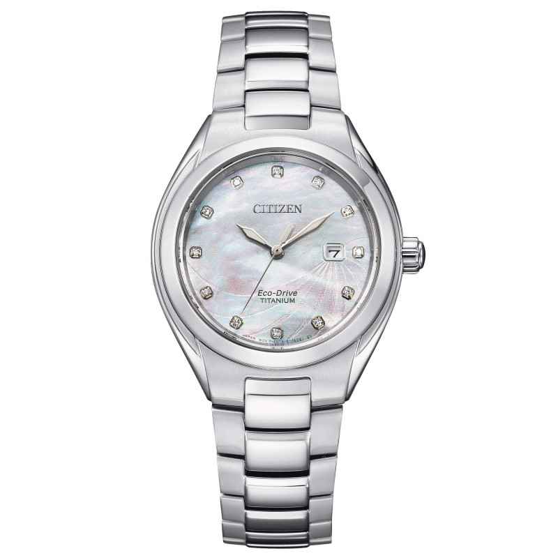 Orologio Super Titanio Madreperla 12 Diamanti Donna Citizen Orologio Super Titanio Madreperla 12 Diamanti Donna Citizen