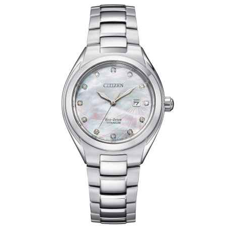 Orologio Super Titanio Madreperla 12 Diamanti Donna Citizen